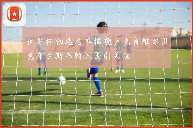 世界杯初选名单揭晓卢克肖维尔贝克布兰斯韦特入围引关注